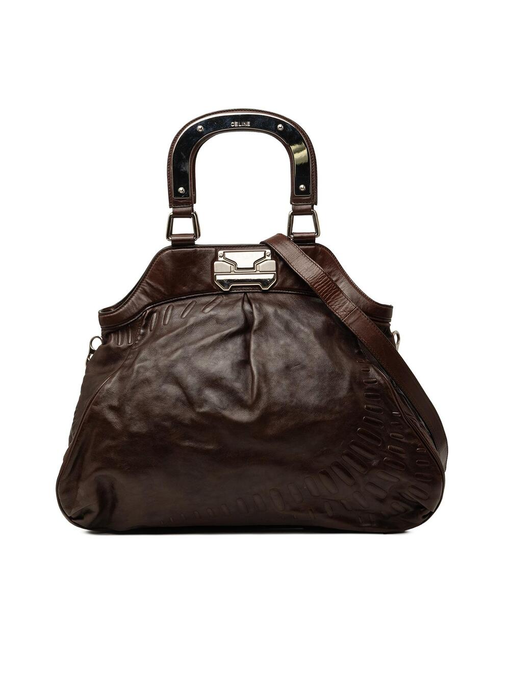 Celine Leather Anita Satchel Pre-Loved #351291C48B